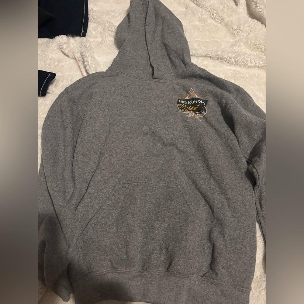 Gray Hoodie with Graphic Design